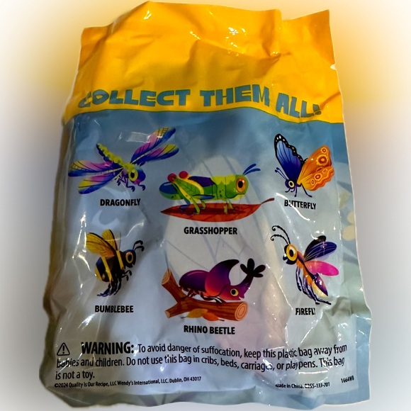 2024 SMARTLINKS AMAZING INSECTS BUMBLEBEE SEALED WENDYS KID MEAL TOY COLLECTIBLE - Picture 5 of 6